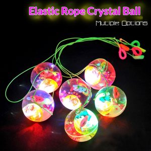 Flash Crystal Jumping Ball 5.5cm With Rope