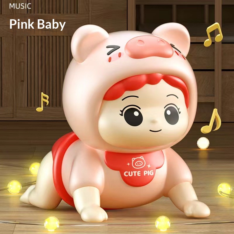 Electric Baby Crawling Toy, Musical Tummy Time Training Toy for Infants - Image 7
