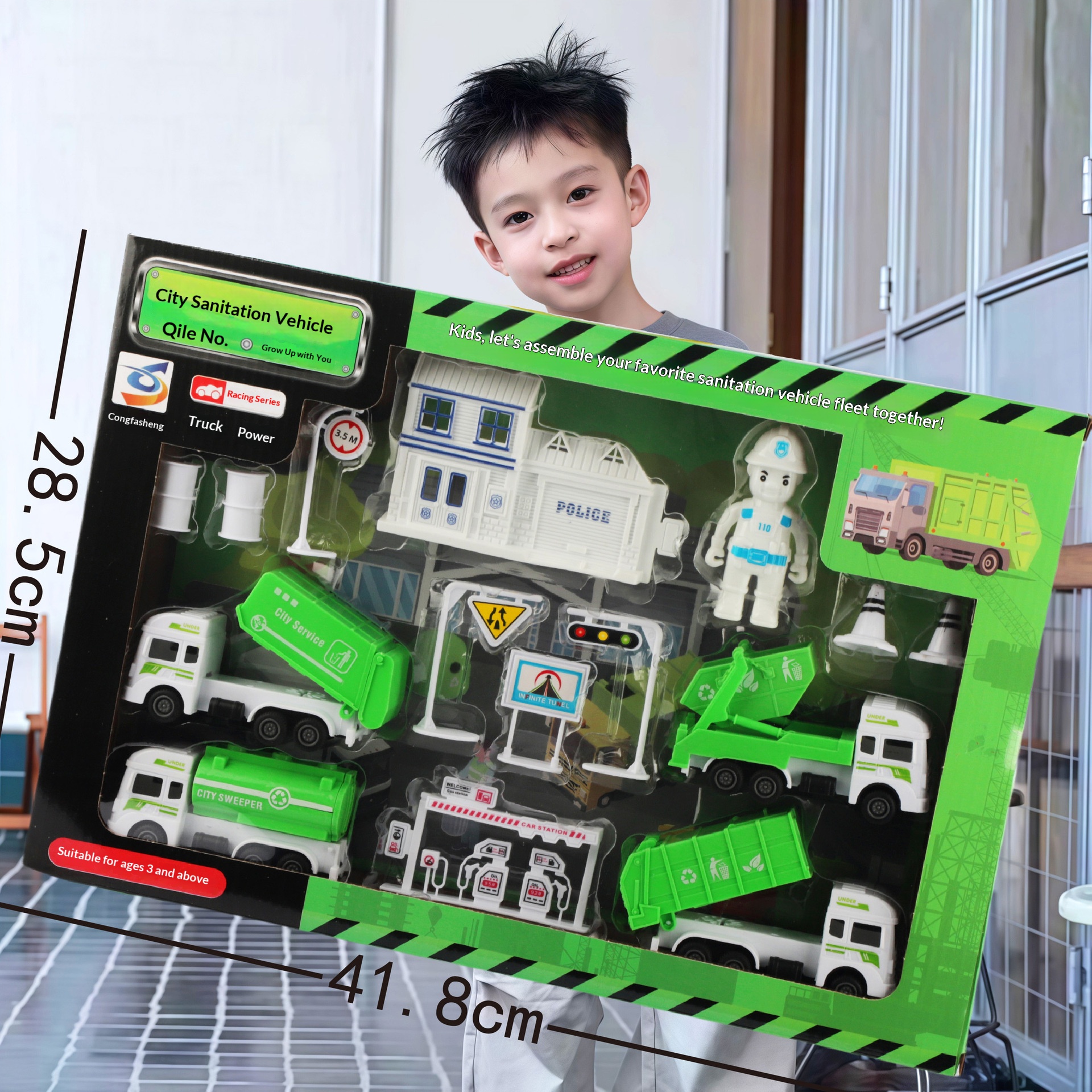 Inertia Engineering Fire Truck Toy Kids Educational STEM Car Model Boys Gift Wholesale - Image 5