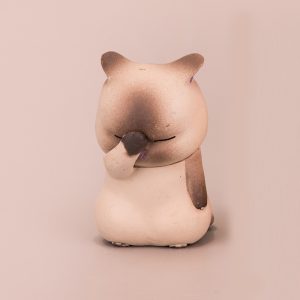 3 Face-Covering Cat Figures, Cartoon Animation Peripheral Kitten Doll Ornaments