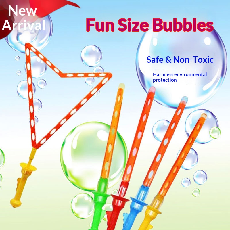 Windmill Bubble Wand Toy, Kids Outdoor Blowing Bubble Stick - Image 3