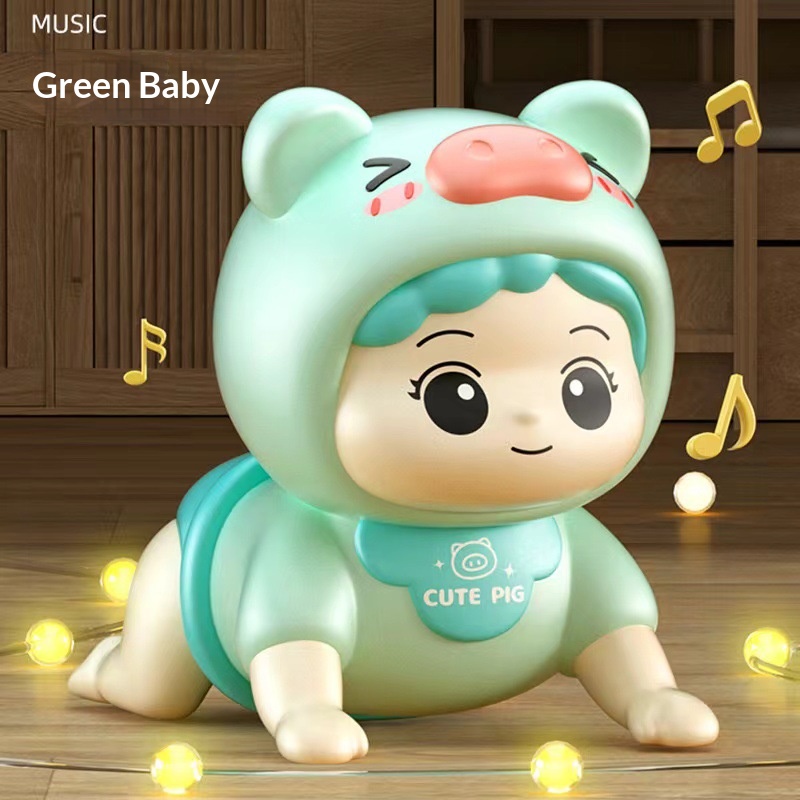 Electric Baby Crawling Toy, Musical Tummy Time Training Toy for Infants - Image 4