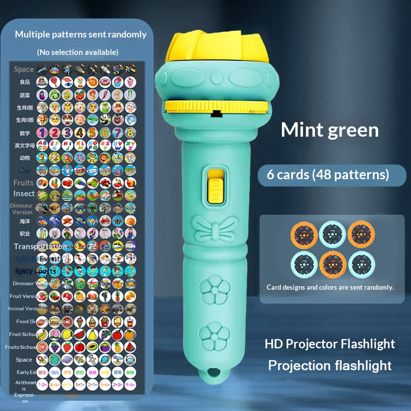 Children Projection Torch Toy, Mini Early Education Projector Flashlight - Image 6