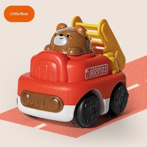 Kids Shake Sound Inertia Fire Engineering Car Toy Set For 1-3 Years Old