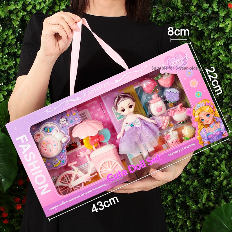Chenghai Girls' Pretend Play Toys, Barbie Doll Set Gift Box Wholesale, Kindergarten Enrollment Gifts - Image 7