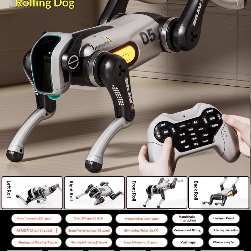 Kids Remote Control Mechanical Robot Dog Toy Boys Birthday Gift - Image 9