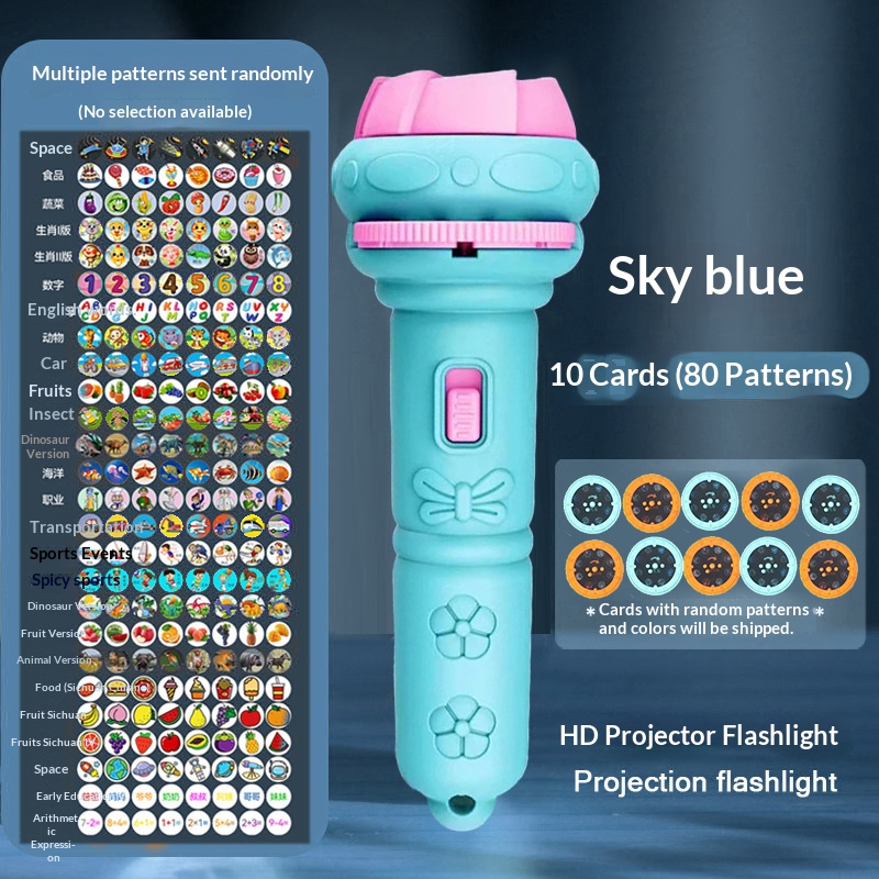 Children Projection Torch Toy, Mini Early Education Projector Flashlight - Image 11