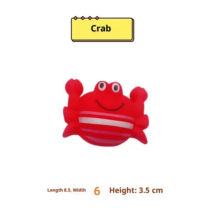 Kids Soft Rubber Marine Animal Bath Toys Water Spray Fish Crab Turtle Octopus - Image 6