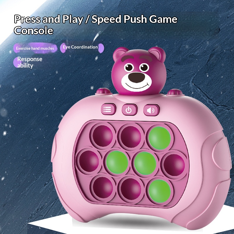 Whack‑A‑Mole Quick Push Game, Kids Sensory Concentration Decompression Toy - Image 3