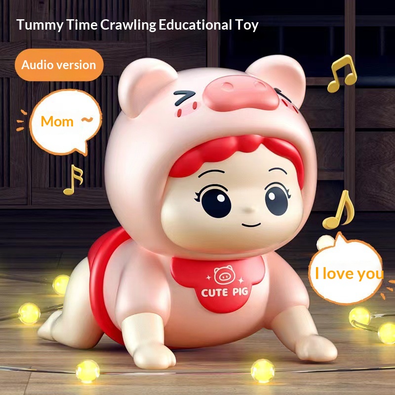 Electric Baby Crawling Toy, Musical Tummy Time Training Toy for Infants - Image 5
