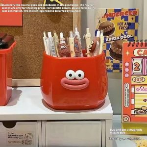 Magnetic Pen Holder Cute Desktop Storage Box For Fridge Home Decoration