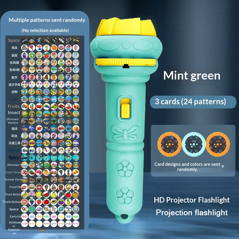 Children Projection Torch Toy, Mini Early Education Projector Flashlight - Image 2