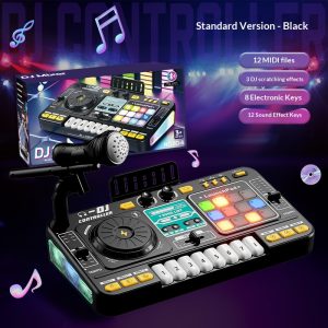 Kids DJ Music Player Toy, Multifunctional Bluetooth Musical Toy with Microphone