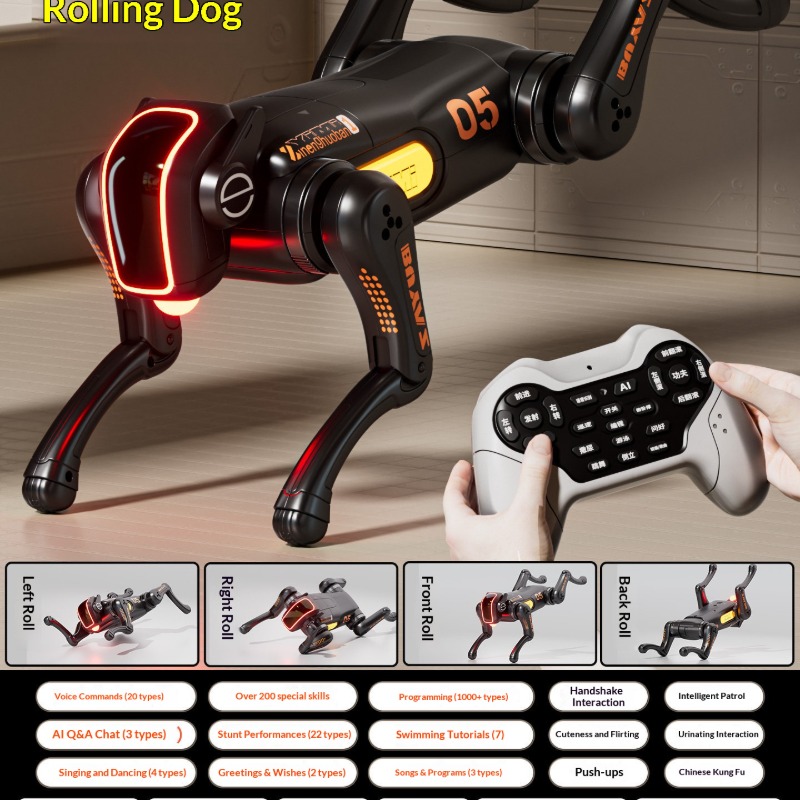 Kids Remote Control Mechanical Robot Dog Toy Boys Birthday Gift - Image 10