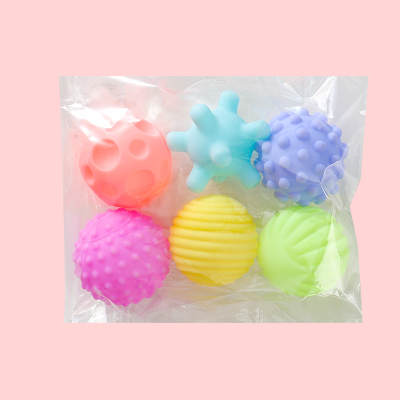 Baby Soft Rubber Sensory Balls, Kids Hand Grasping Massage Educational Baby Toy - Image 3