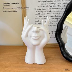 Novelty Body‑Shaped Pen Holder, Desktop Storage Organizer for Office & Makeup Tools