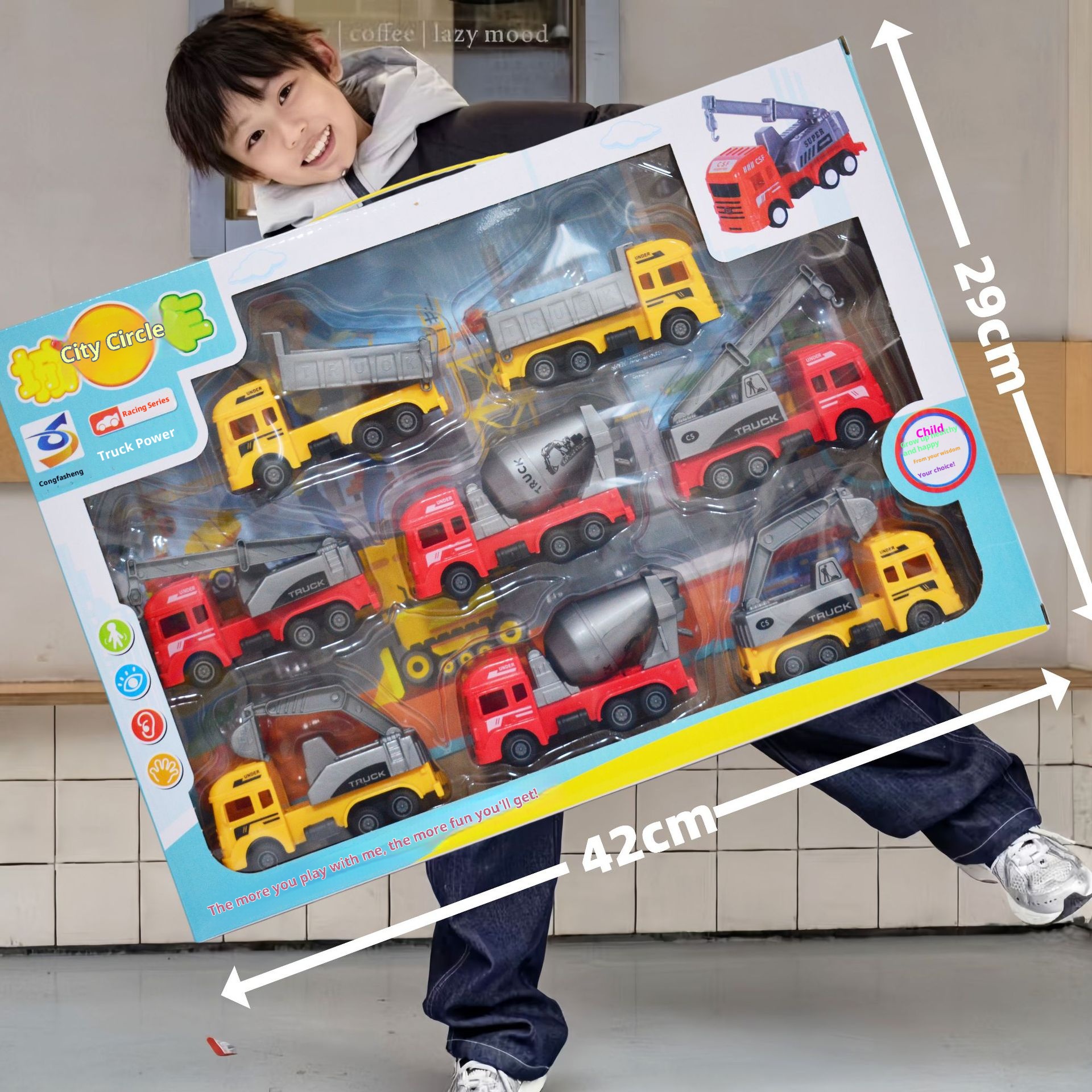 Inertia Engineering Fire Truck Toy Kids Educational STEM Car Model Boys Gift Wholesale - Image 12