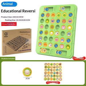 Flip Pattern Puzzle Game, Kids Logic Training Desktop Chess Toy