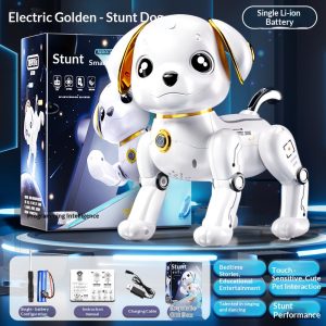 Kids RC Robot Dog Toy, Smart Stunt Dancing Interactive Pet Toy