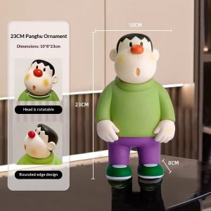 Funny Fat Tiger Doll Movable Desktop Ornament Home Decor Toy