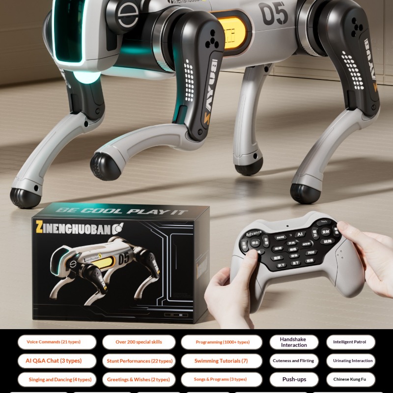 Kids Remote Control Mechanical Robot Dog Toy Boys Birthday Gift - Image 2