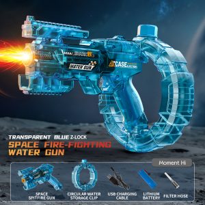 Electric Automatic Water Gun, Large Capacity Kids Space Water Shooting Toy
