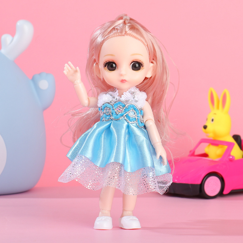 17cm Princess Doll Gift Box Set, Cute Dress‑Up Toy for Girls Kids Birthday Present - Image 13