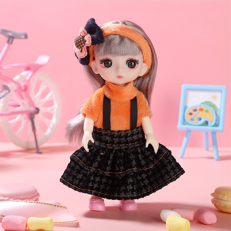 17cm Princess Doll Gift Box Set, Cute Dress‑Up Toy for Girls Kids Birthday Present - Image 15