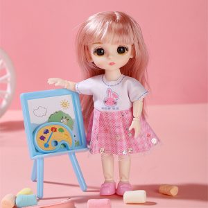 17cm Princess Doll Gift Box Set, Cute Dress‑Up Toy for Girls Kids Birthday Present