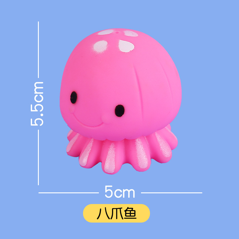 Vinyl Cartoon Water Spray Animal Toy Baby Play Water Little Yellow Duck Children Bathroom Bath Amazon AliExpress