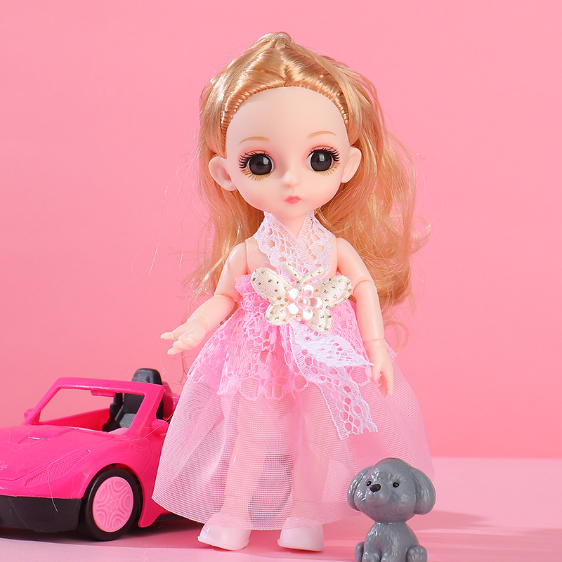 17cm Princess Doll Gift Box Set, Cute Dress‑Up Toy for Girls Kids Birthday Present - Image 12