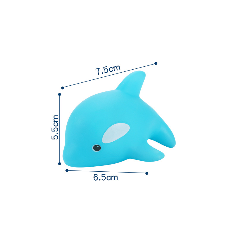 Factory wholesale children's bath toys baby infant water soft glue pinch called marine animal suit toys - Image 13