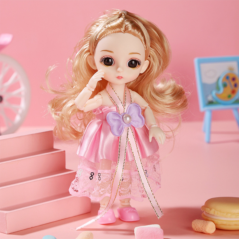 17cm Princess Doll Gift Box Set, Cute Dress‑Up Toy for Girls Kids Birthday Present - Image 9