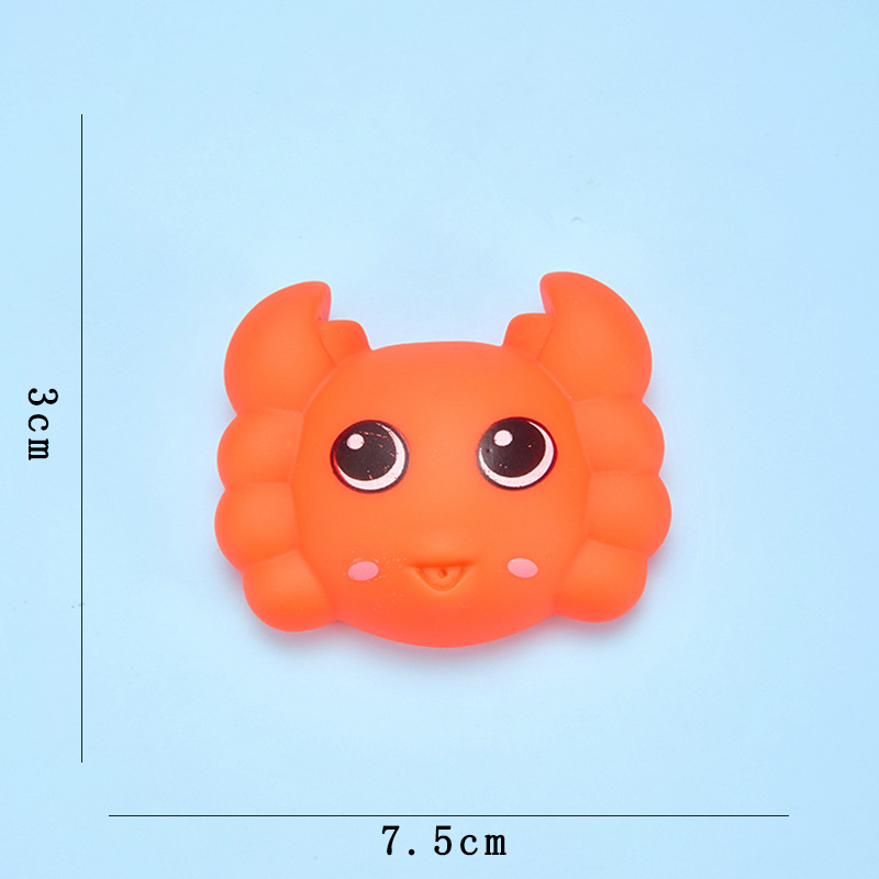 Kids Soft Rubber Marine Animal Bath Toys Water Spray Fish Crab Turtle Octopus - Image 7