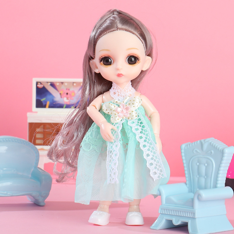 17cm Princess Doll Gift Box Set, Cute Dress‑Up Toy for Girls Kids Birthday Present - Image 11