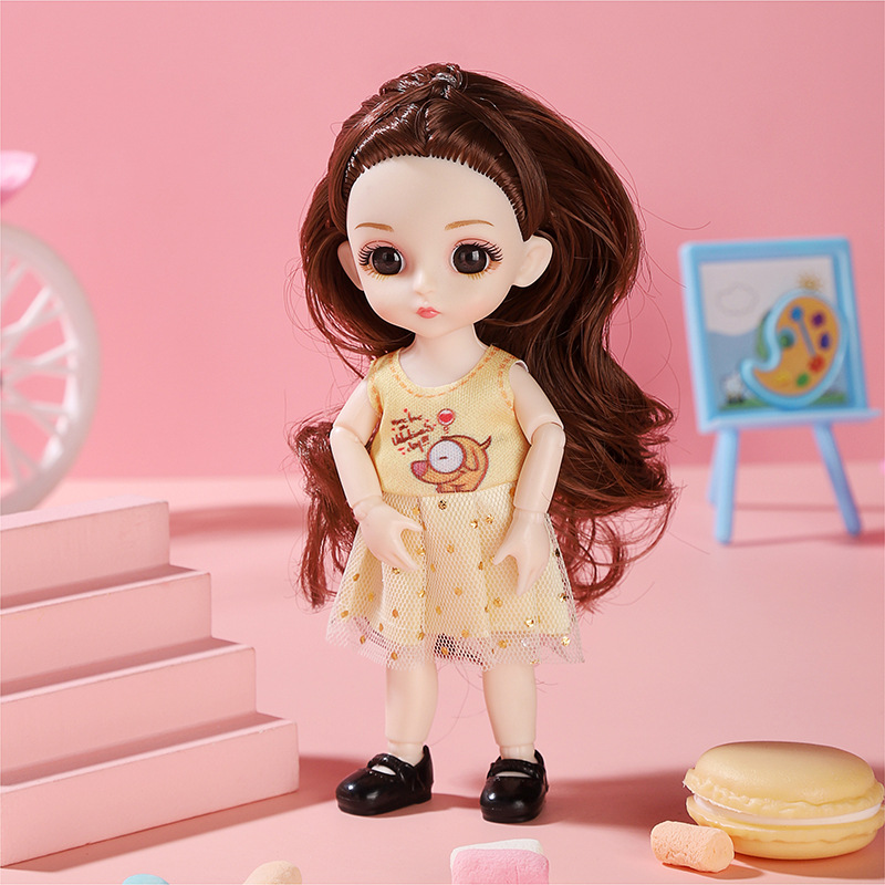 17cm Princess Doll Gift Box Set, Cute Dress‑Up Toy for Girls Kids Birthday Present - Image 10