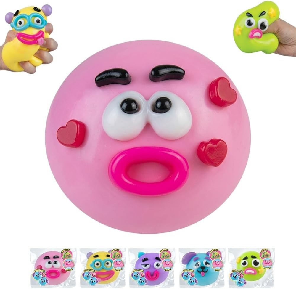 Squishy Dog Face‑Changing Toy, Slow Rebound Stress Relief Fidget Toy