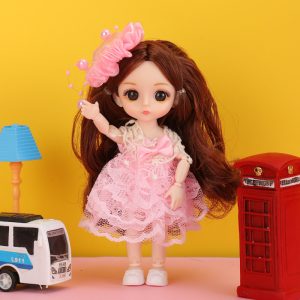 Girls Princess Doll Set 17cm | Kids Dress‑Up Toy with Gift Box & Bagged Options