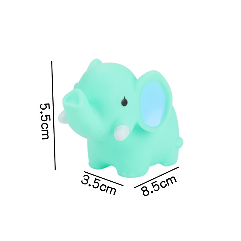 Children's Water Spray Toy Baby Vinyl Pinch Cartoon Tiger Elephant Hippo Giraffe Animal Toy - Image 8