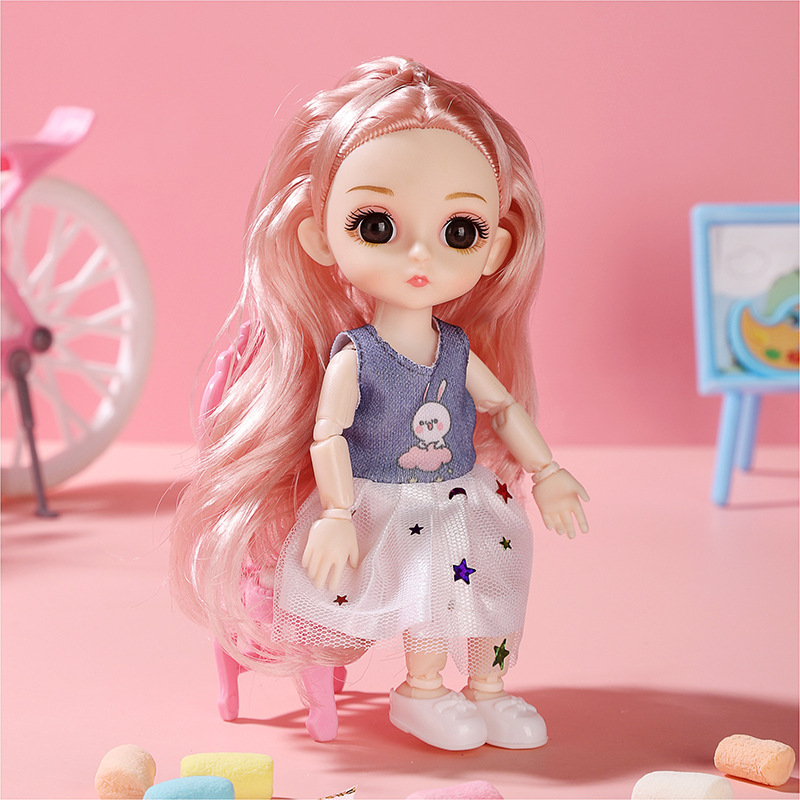 17cm Princess Doll Gift Box Set, Cute Dress‑Up Toy for Girls Kids Birthday Present - Image 6
