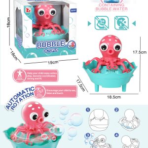 Octopus Bubble Machine, Automatic Outdoor Bath Bubble Toy for Kids