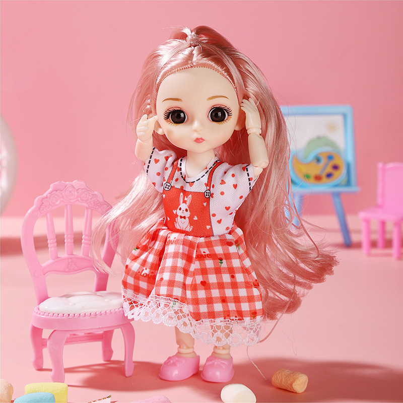 17cm Princess Doll Gift Box Set, Cute Dress‑Up Toy for Girls Kids Birthday Present - Image 7