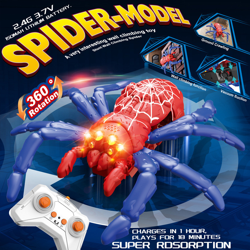 Kids RC Wall Climbing Toy, Simulation Lizard Spider Remote Control Toy - Image 4