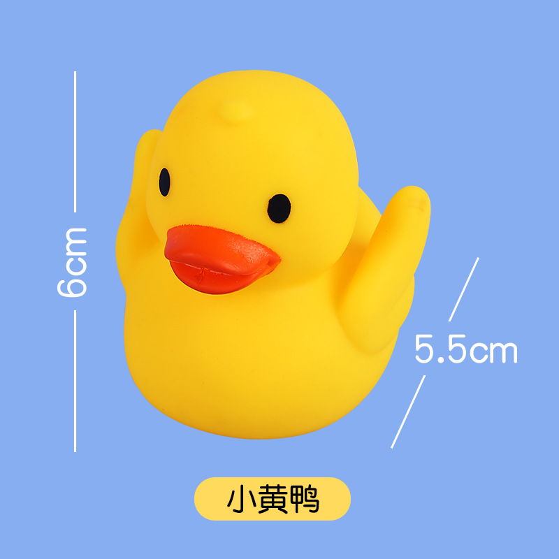 Vinyl Cartoon Water Spray Animal Toy Baby Play Water Little Yellow Duck Children Bathroom Bath Amazon AliExpress - Image 13