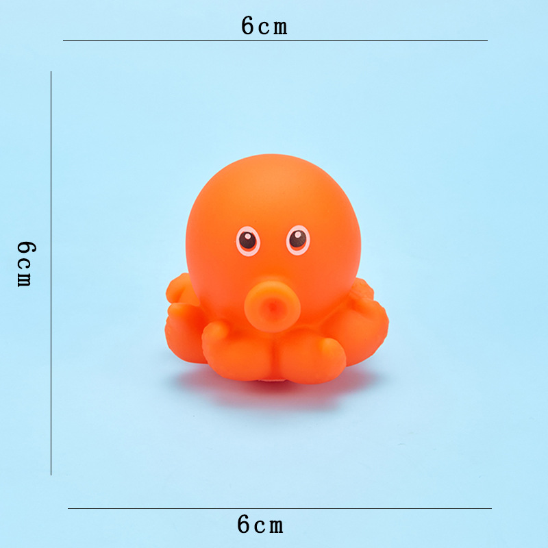 Kids Soft Rubber Marine Animal Bath Toys Water Spray Fish Crab Turtle Octopus - Image 9