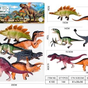 Dinosaur Figure Toys Set, Simulation Plastic Dinosaur Playset For Kids