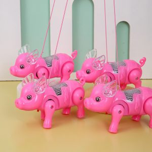 Kids Electric Walking Pig Toy with Light Music and Leash