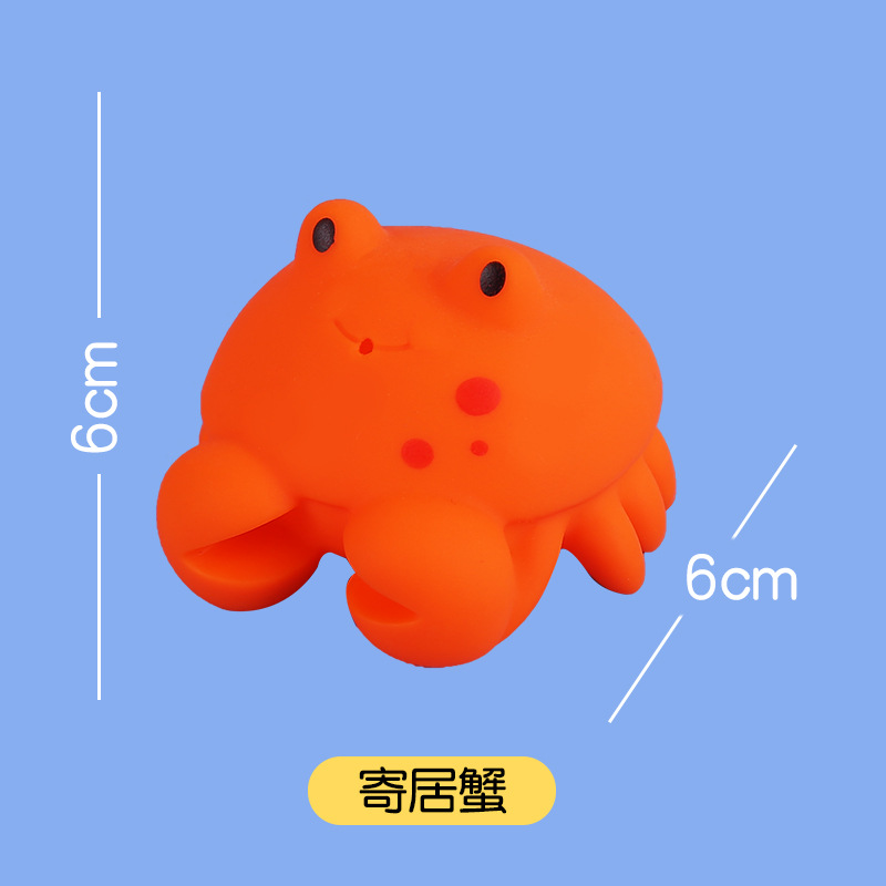 Vinyl Cartoon Water Spray Animal Toy Baby Play Water Little Yellow Duck Children Bathroom Bath Amazon AliExpress - Image 3