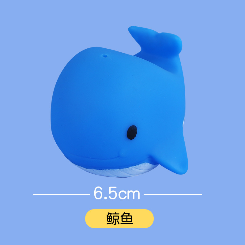 Vinyl Cartoon Water Spray Animal Toy Baby Play Water Little Yellow Duck Children Bathroom Bath Amazon AliExpress - Image 4