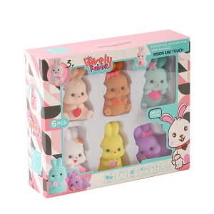 Vinyl Squeeze Toys for Children, Cartoon Cute Little Rabbit Animal Bath Toys for Babies, Wholesale